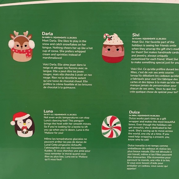 ⚡️New 4” 2023 Christmas Squishmallow Ornaments Boxed Set-8 pack - Picture 7 of 8